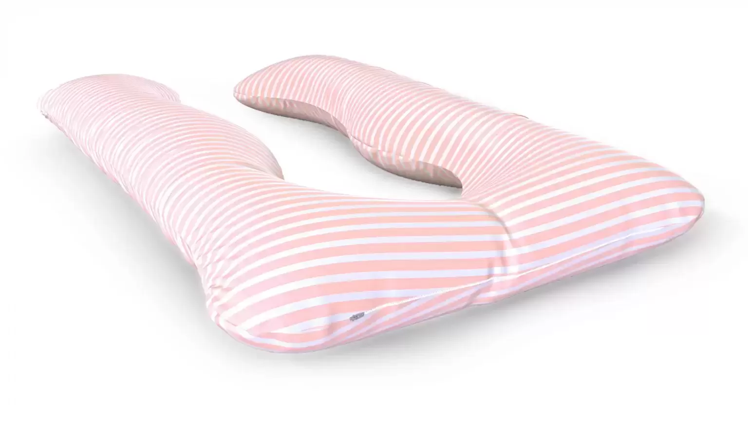 כרית הריון והנקה דגם SUPER QUEEN פסים סלומון - תמונה 2