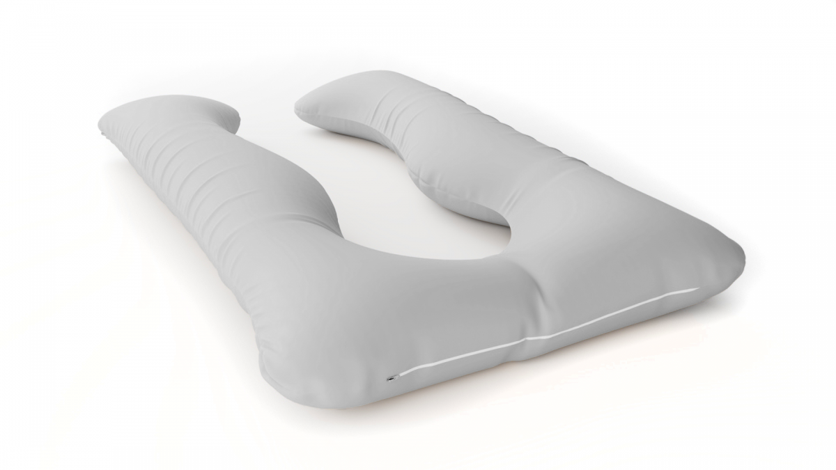 כרית הריון והנקה דגם QUEEN אפור בהיר - תמונה 2