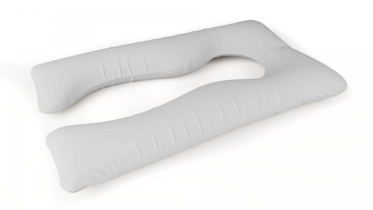 כרית הריון והנקה דגם QUEEN אפור בהיר - תמונה 6