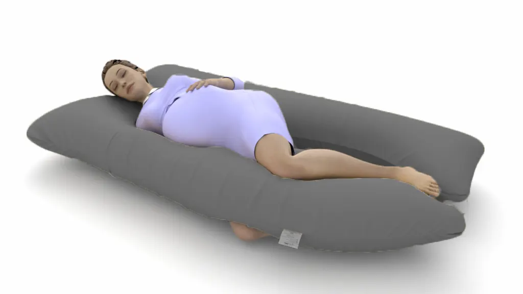 כרית הריון והנקה דגם QUEEN גרפיט - תמונה 3