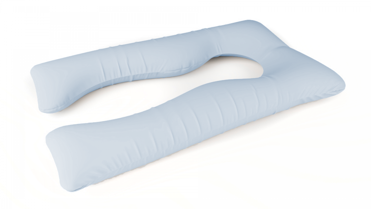 כרית הריון והנקה דגם SUPER QUEEN תכלת - תמונה 2