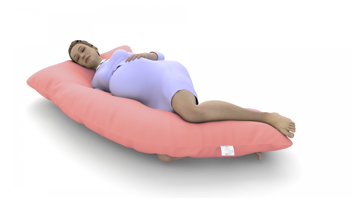 כרית הריון דגם PRINCESS ורוד בהיר - תמונה 2