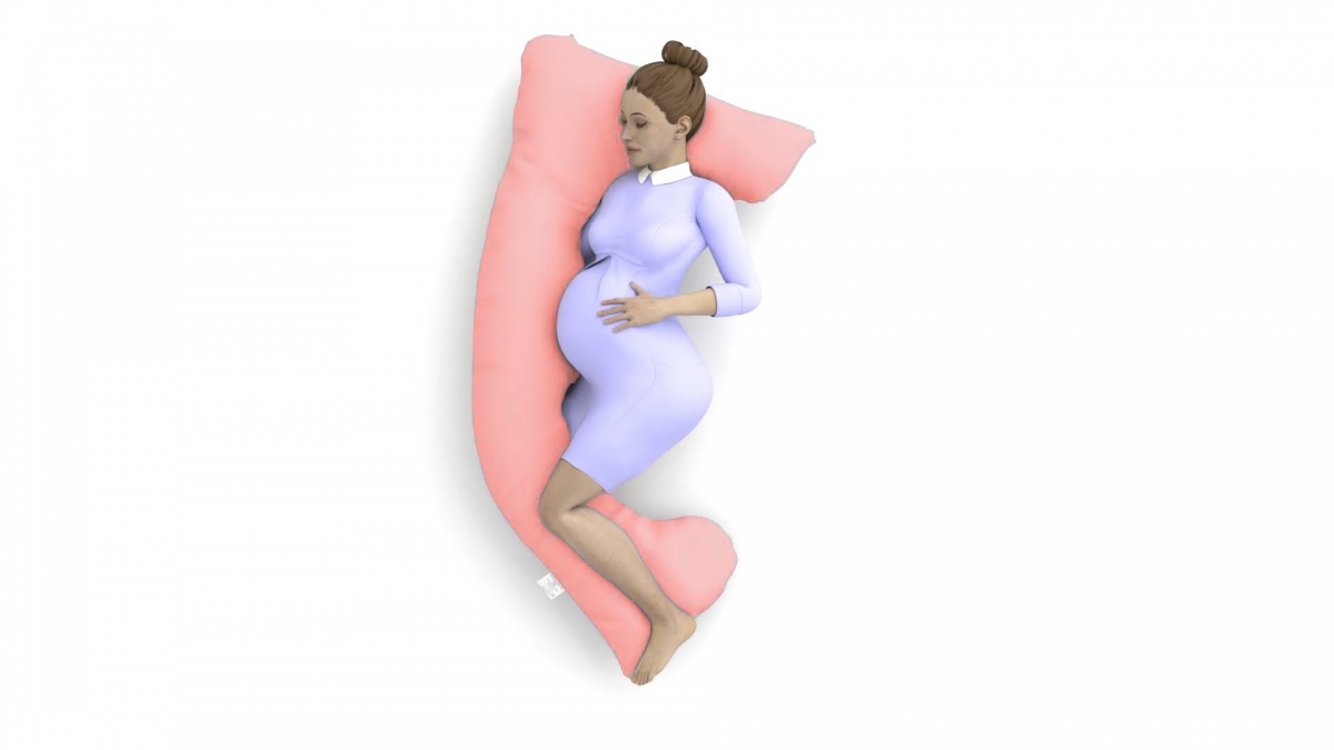 כרית הריון דגם PRINCESS ורוד בהיר - תמונה 6