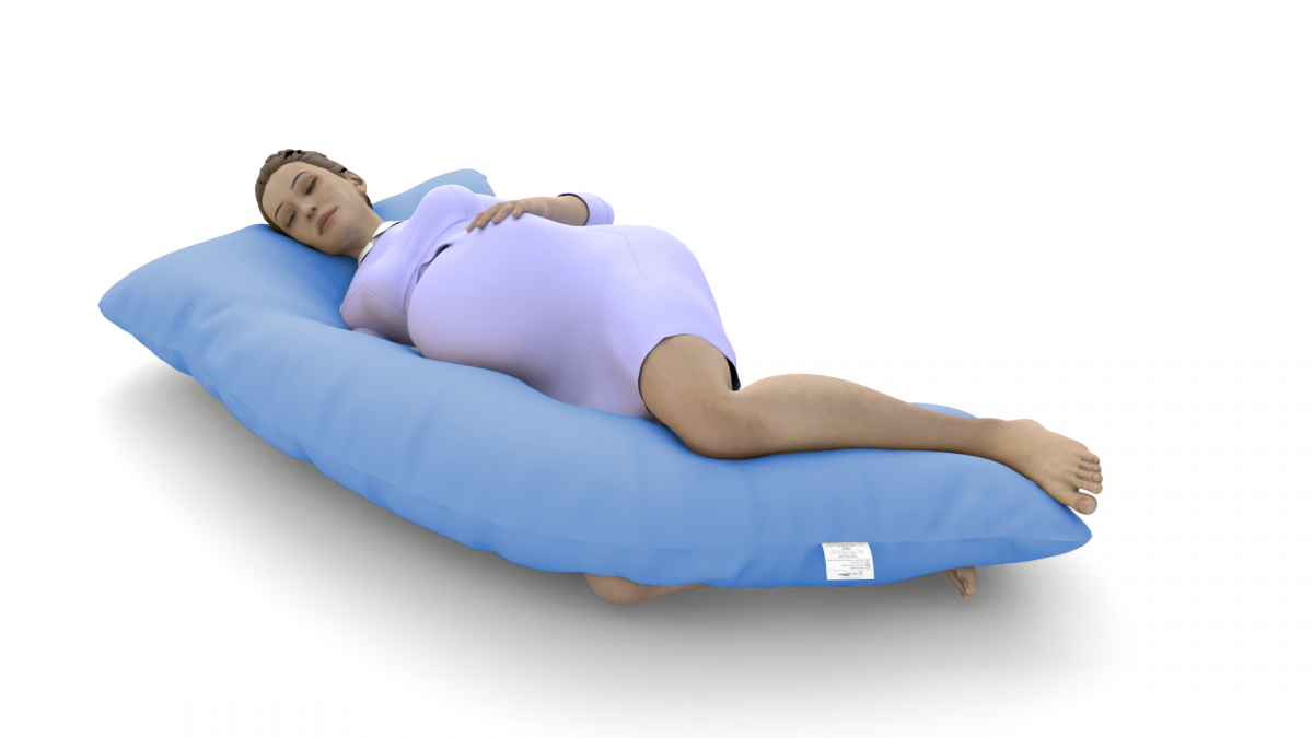 כרית הריון דגם PRINCESS צבע תכלת - תמונה 4