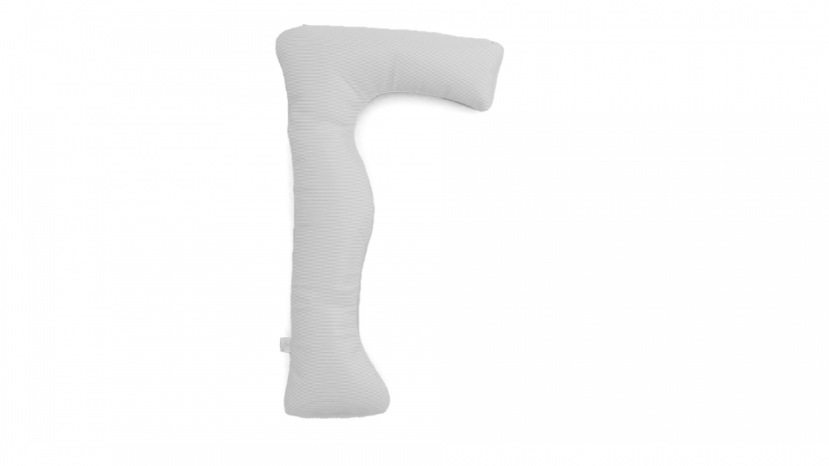 כרית הריון דגם PRINCESS פסים דקים אפור - תמונה 2