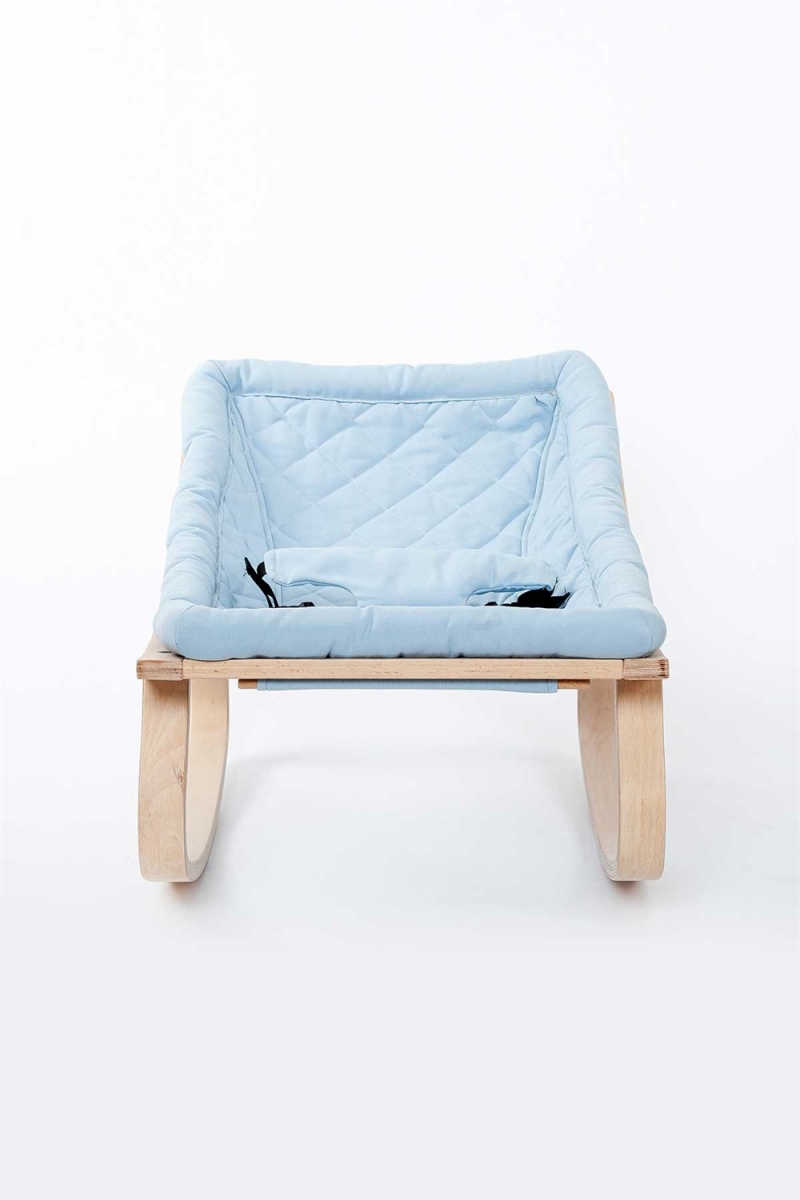 טרמפולינה עץ – תכלת - תמונה 5