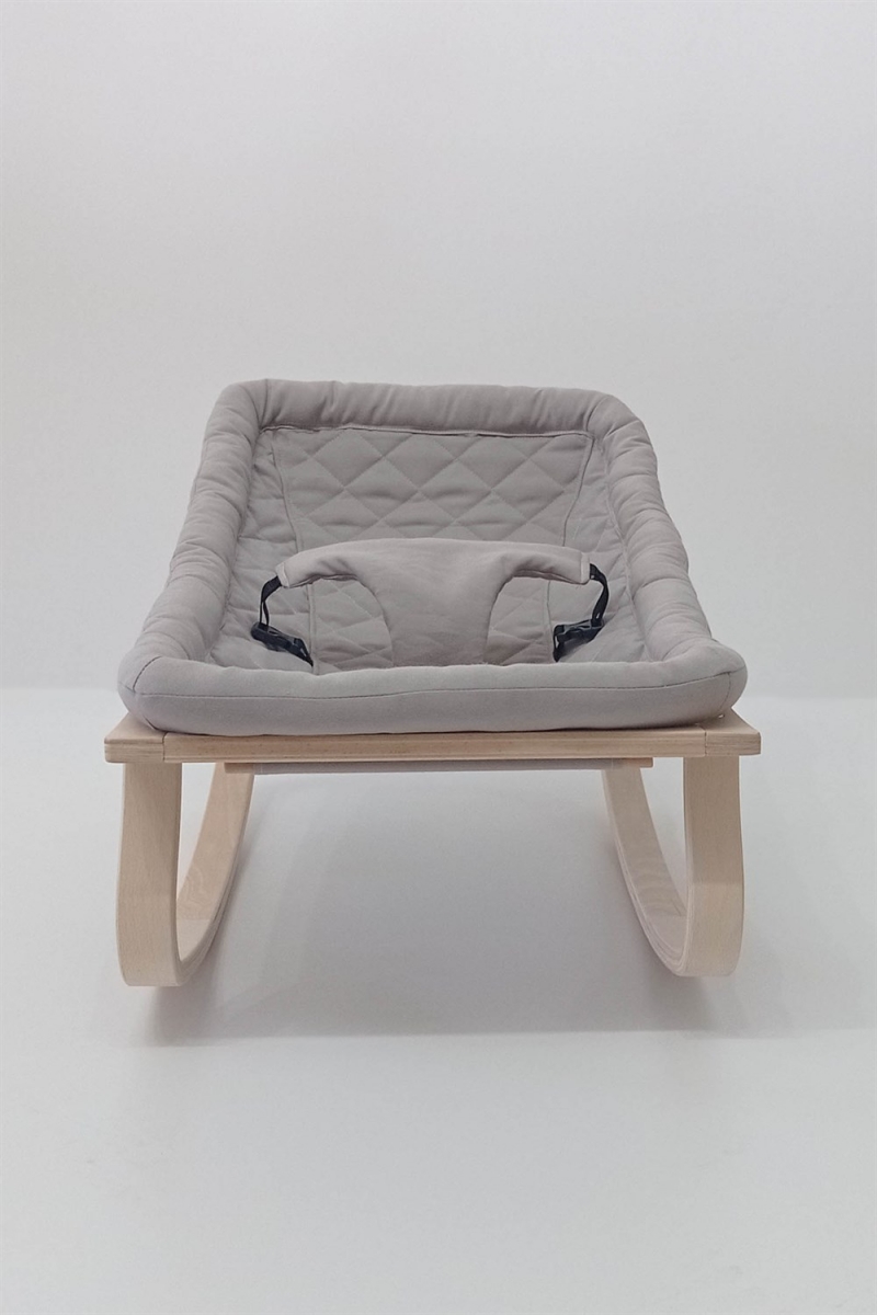 טרמפולינה עץ – אפור - תמונה 2